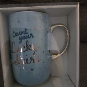 NWOT Modern Expressions "Count Your Lucky Stars" Ceramic Mug